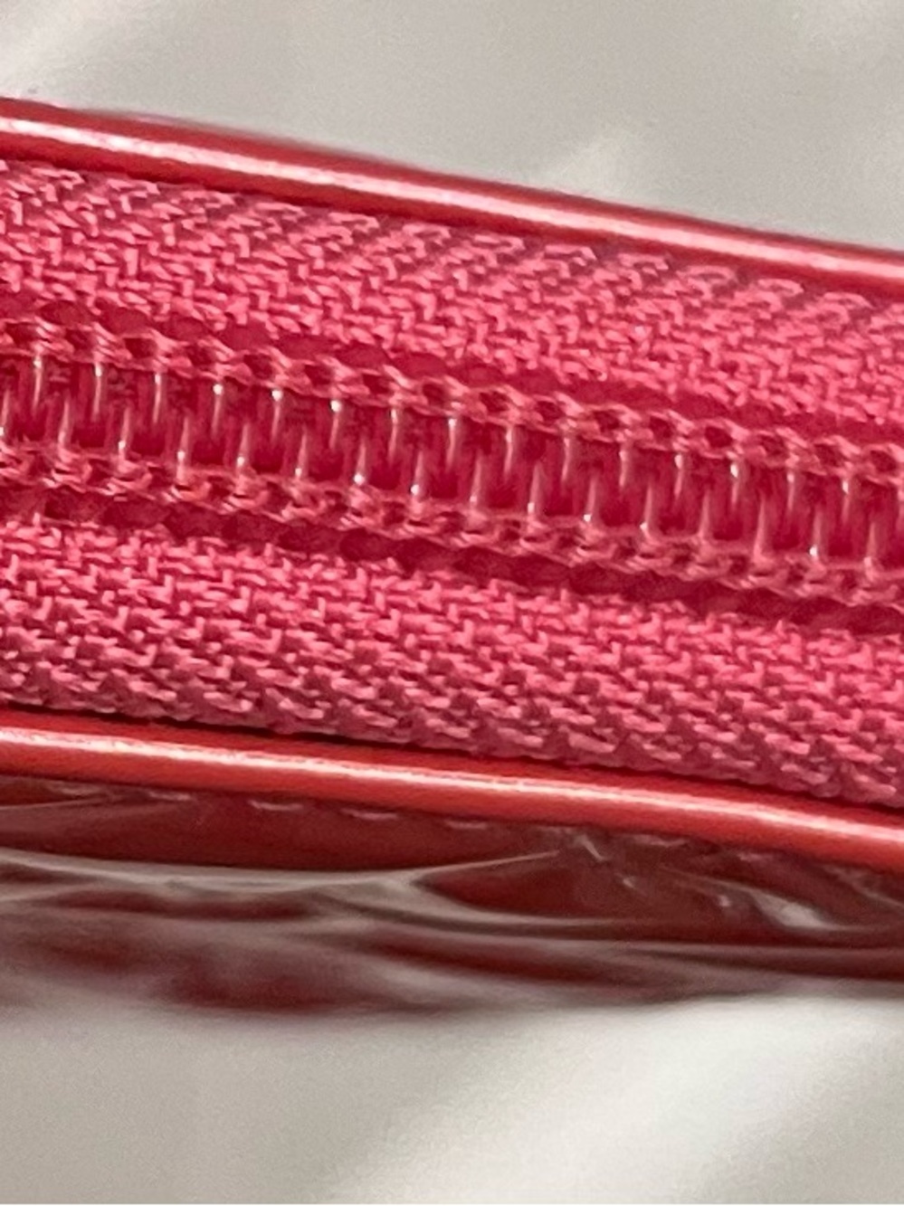 Chanel Pink Quilted Patent Leather Zip Wallet - Picture 5 of 13